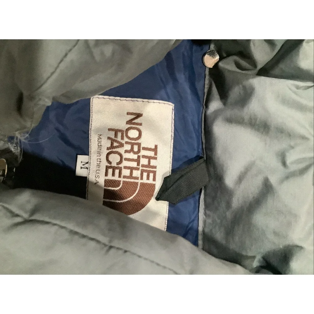 THE NORTH FACE Vintage SIERRA Goose Down Puffer Jacket Mens Sz M Gray NO HOOD